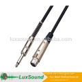 XLR FEMALE cable, 1/4'' jack to XLR mic cable, professional microphone cable